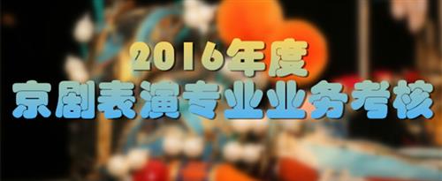 寂寞骚妇的淫穴需要鸡巴操国家京剧院2016年度京剧表演专业业务考...